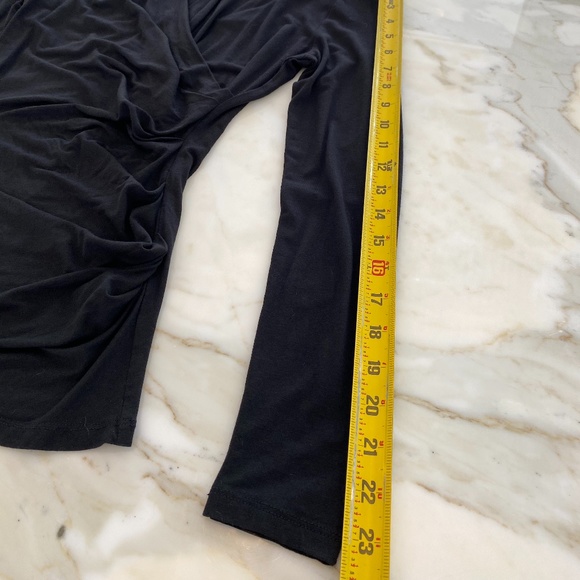 ANN TAYLOR BLACK FAUX WRAP TOP SIZE SMALL PETITE NWOTS! - Picture 14 of 16